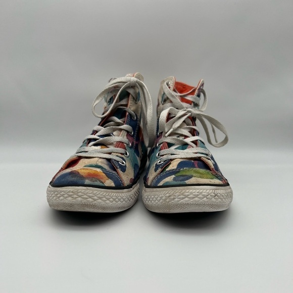 Converse All Star Wild Mango Paint splatter hi tip Chucks - Picture 3 of 10